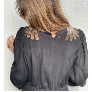 Louizon fly dress in black